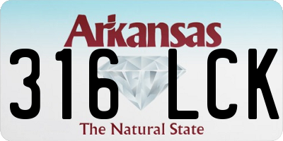 AR license plate 316LCK