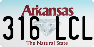 AR license plate 316LCL
