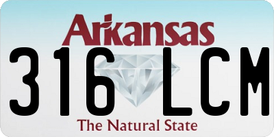 AR license plate 316LCM