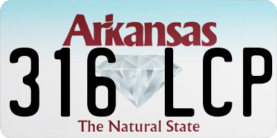 AR license plate 316LCP