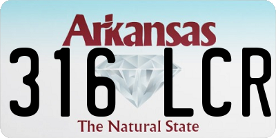 AR license plate 316LCR