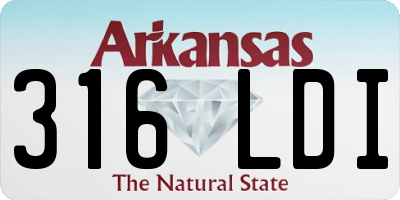 AR license plate 316LDI