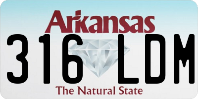 AR license plate 316LDM