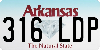 AR license plate 316LDP