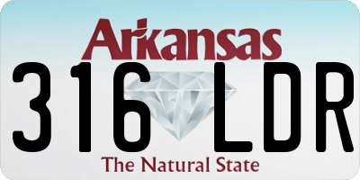 AR license plate 316LDR