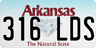 AR license plate 316LDS
