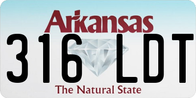 AR license plate 316LDT