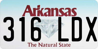 AR license plate 316LDX