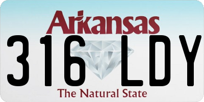 AR license plate 316LDY