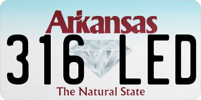 AR license plate 316LED