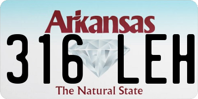 AR license plate 316LEH