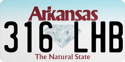 AR license plate 316LHB