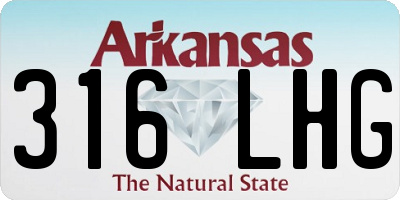 AR license plate 316LHG