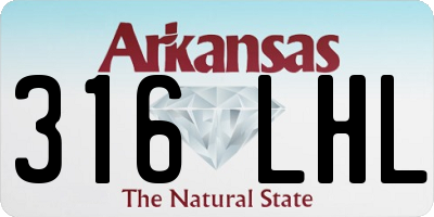 AR license plate 316LHL