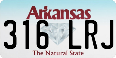 AR license plate 316LRJ
