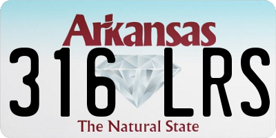 AR license plate 316LRS