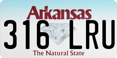 AR license plate 316LRU