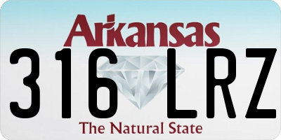 AR license plate 316LRZ
