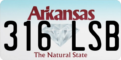 AR license plate 316LSB