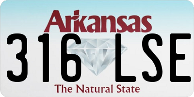 AR license plate 316LSE