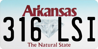 AR license plate 316LSI
