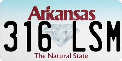 AR license plate 316LSM