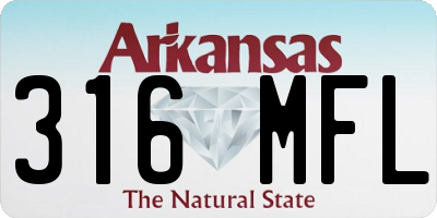 AR license plate 316MFL