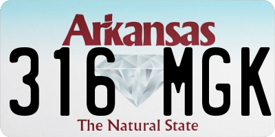 AR license plate 316MGK