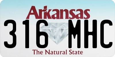 AR license plate 316MHC