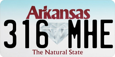 AR license plate 316MHE