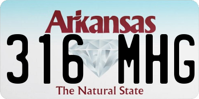 AR license plate 316MHG
