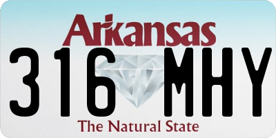 AR license plate 316MHY