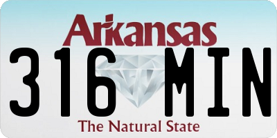 AR license plate 316MIN