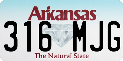 AR license plate 316MJG