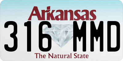 AR license plate 316MMD