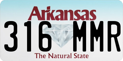AR license plate 316MMR