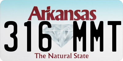 AR license plate 316MMT