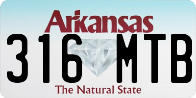 AR license plate 316MTB