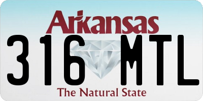 AR license plate 316MTL