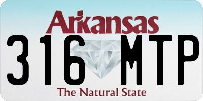AR license plate 316MTP