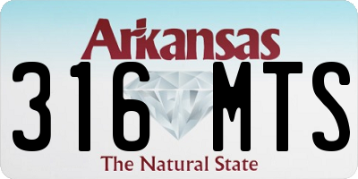 AR license plate 316MTS