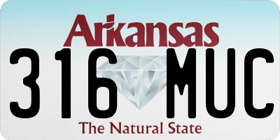 AR license plate 316MUC
