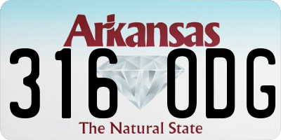 AR license plate 316ODG