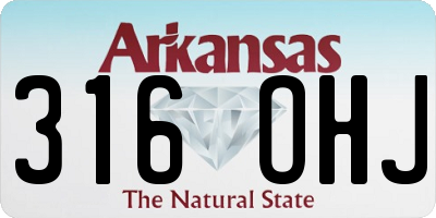 AR license plate 316OHJ