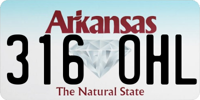 AR license plate 316OHL