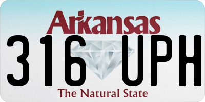 AR license plate 316UPH