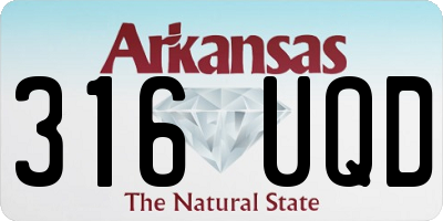 AR license plate 316UQD