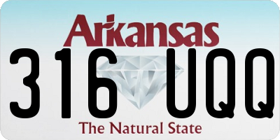 AR license plate 316UQQ