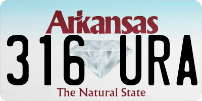 AR license plate 316URA