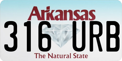 AR license plate 316URB